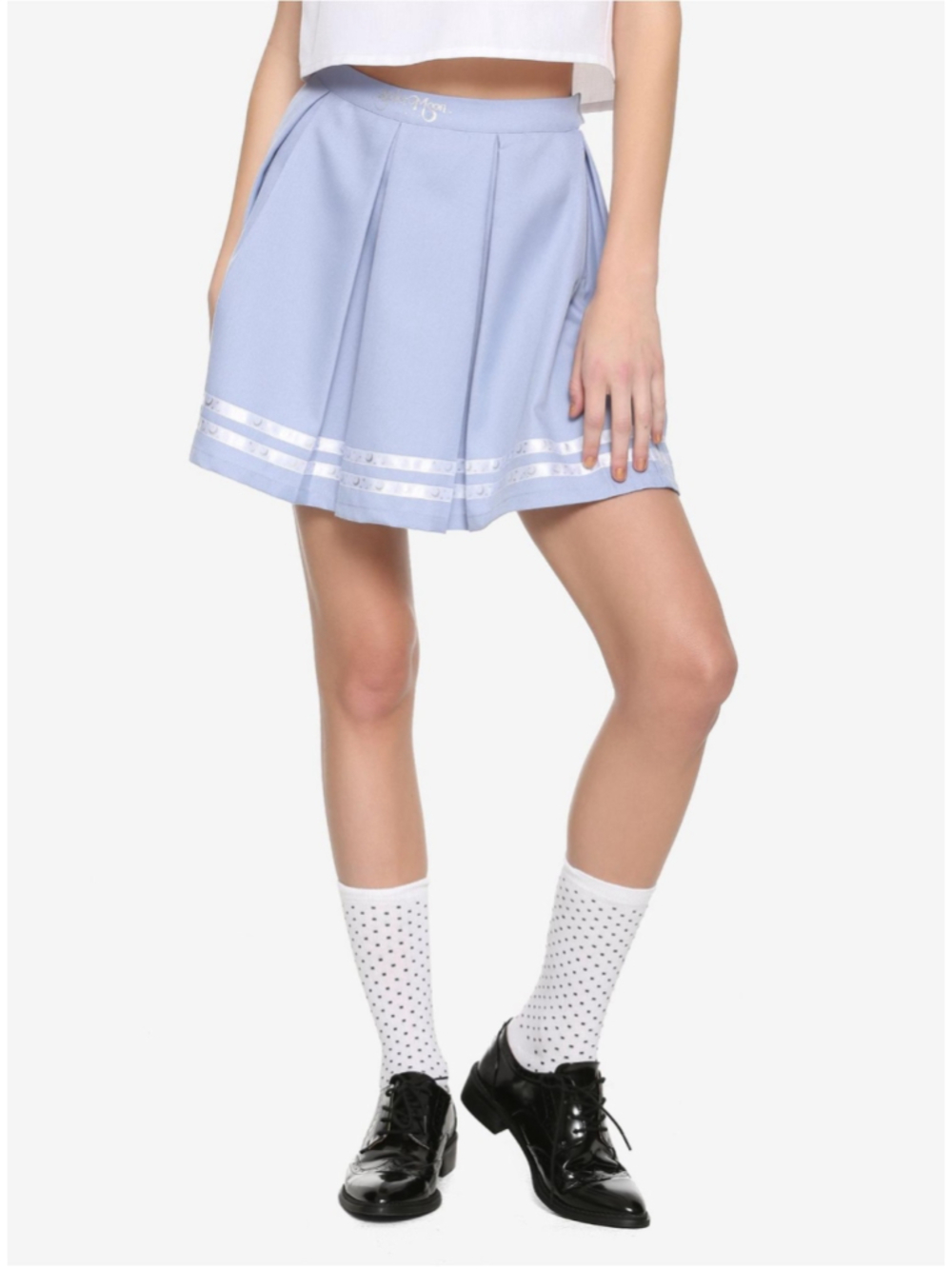 Women's Sailor Moon Blue Pleated Mini Skirt M